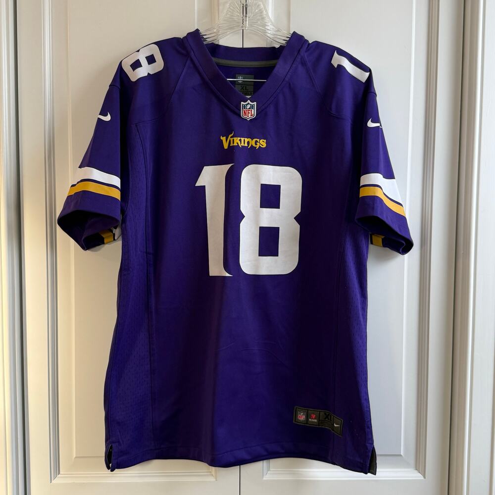 Justin Jefferson #18 Minnesota Vikings Nike Purple 2025 Official NFL Game Jersey